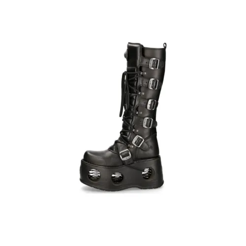 NEW ROCK Высокие сапоги на щиколотку Унисекс Черный