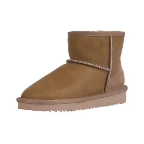 ISTEP Водонепроницаемый и противоскользящий короткий сноубутс женский коричневый