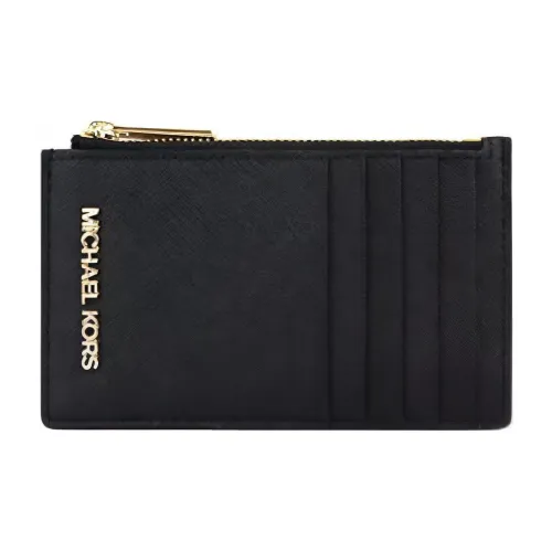 MICHAEL KORS Jet Set Кожа Кошелек Держатель для карт Средний Женский Черный