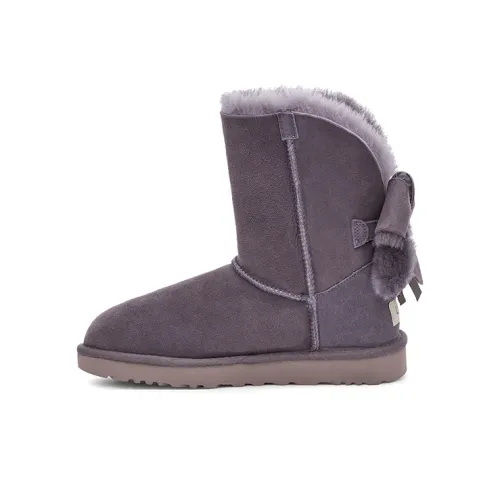 UGG CLASSIC SHORT Термический Устойчивый к истиранию Противоскользящий Короткий Снегобут Женские Фиолетовый Серый