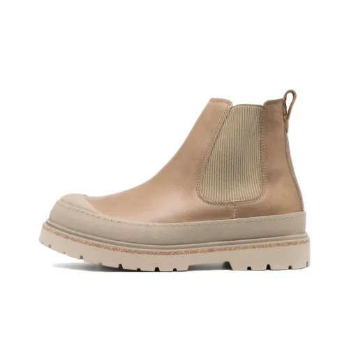 Birkenstock Prescott Ankle Chelsea Boots Мужские Светло-Коричневые