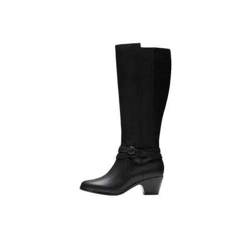 Clarks Emily2 Dream Knee-High Boots Unisex Black Clarks Emily2 Dream Высокие сапоги унисекс черные