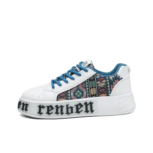 RENBEN Легкий визуально увеличивает рост Низкие кроссовки для скейтбординга Мужские
