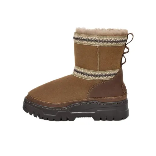 UGG Короткие Снежные Ботинки Женские Коричневые