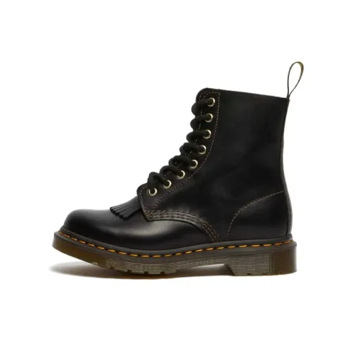 Dr.Martens 1460 Pascal Abruzzo Короткий Мартин Ботинок Женские Черный