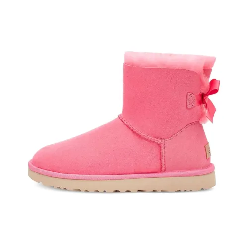 UGG Bailey Bow II Теплоизоляционные противоскользящие сноубутсы с коротким верхом женские розовые