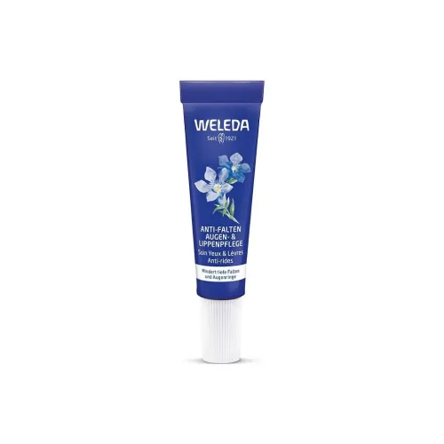 WELEDA Синий Гентиан Снег Снежно-Покрытый Цветочный Дизайн Eye And LIP Крем Уменьшение и Укрепление Мимических Рысей 10 мл