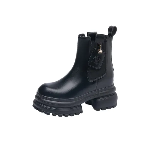 SANTA BARBARA POLO RACQUET CLUB Короткий Челси Женские Черный