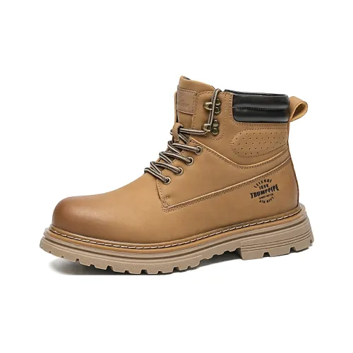 TRUMPPIPE Короткий Мартин Ботин Мужской Желтый