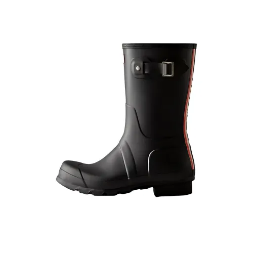 HUNTER Мужские резиновые сапоги черного цвета
