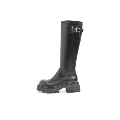 AQUASCUTUM Женские сапоги до колена каблук 5,5 см