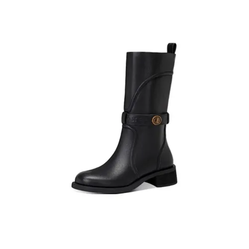 JESSICA SOPHIA Knight Boots Колено Высокие сапоги 4CM Женские Черные