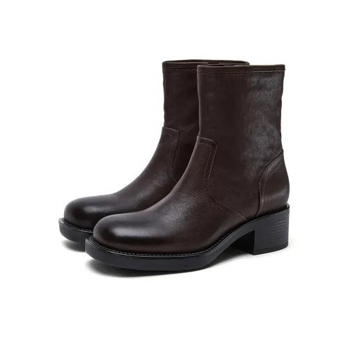 Ботильоны Marie Claire 5CM Женские Коричневые