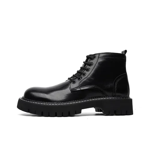 Chi Wolf Короткий MID Голень Мартин Boot Мужской Черный