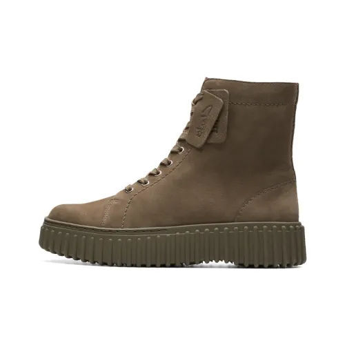 Clarks Мартинсы Зеленый 261738714 Женские