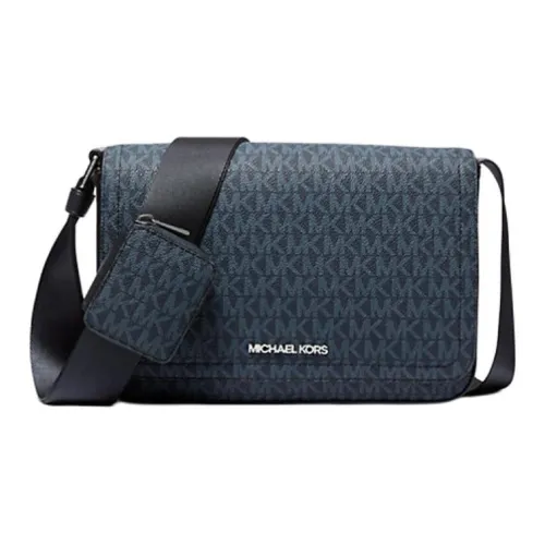 MICHAEL KORS MK Cooper Покрытый холст Сумка через плечо Мини Женская Синяя