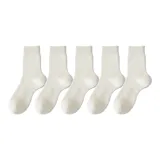5 пар белых