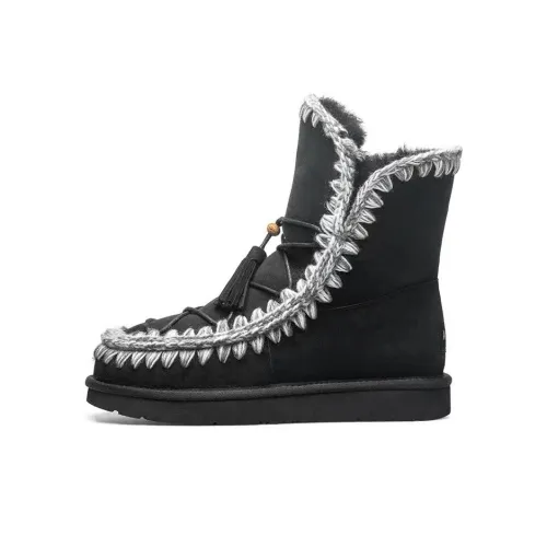 AU&MU Сноубутсы Черные Женские