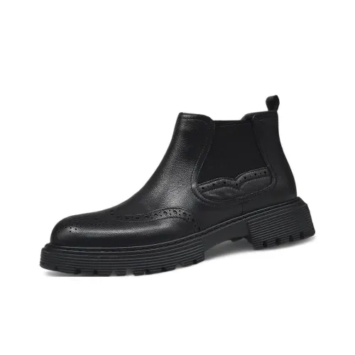 Devanro Короткий Челси 3 см Мужской Черный