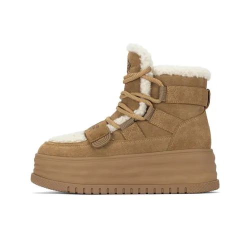 Dickies Флис Утепленная обувь Теплоизоляционный Устойчивый к истиранию Увеличивающая высоту Ботинки Женские