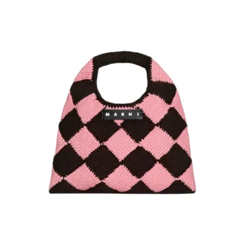 MARNI Ткань Сумка Маленькая Женская Розовая и Черная