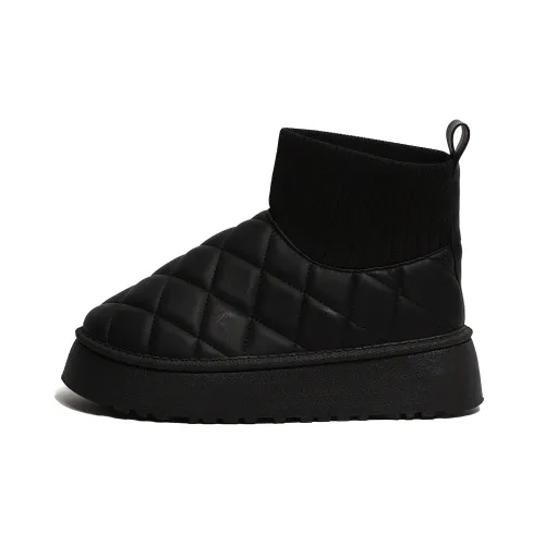 Moon Veil Устойчивый к истиранию Амортизация Увеличение Высоты Короткие Снежные Ботинки Женские