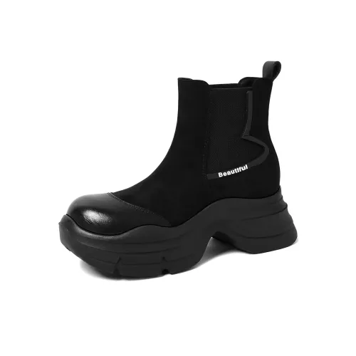 CAMEIDO Короткий Челси Женские Черный