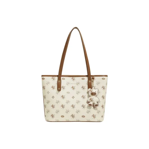 H YXIANG Коровья кожа Тоут Сумка Сумка для покупок Сумка на плечо Женские Орехи Абрикос Экрю Phantom Blue