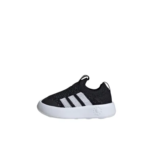 Adidas Износостойкий Дышащий Низкий Топ Обувь для малышей Черный Белый Infant And Toddler