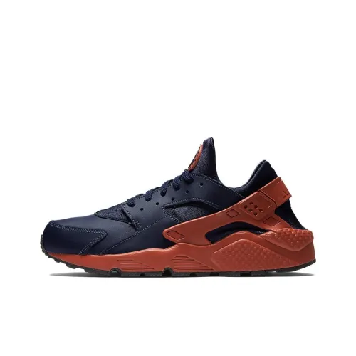 Nike Air Huarache Run Slip-resistant Abrasion-resistant Low-top Беговые кроссовки Унисекс Черный