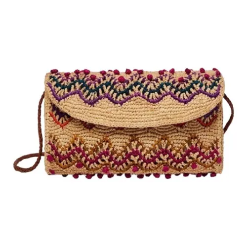 Vanessa Bruno Рафия Сумка через плечо Маленькая Женская Естественный и Многоцветный