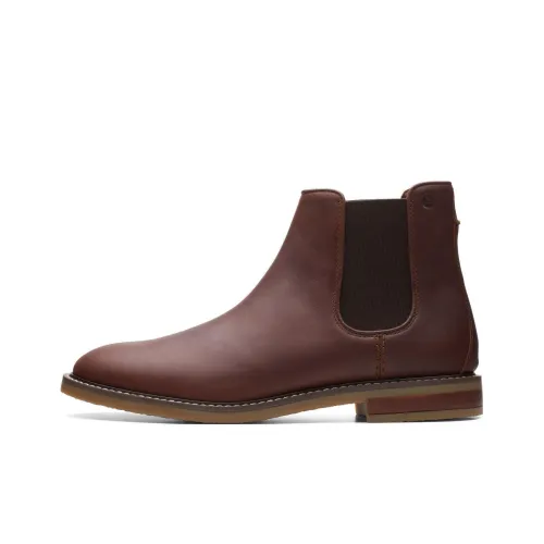 Clarks Короткий Челси Мужской Коричневый