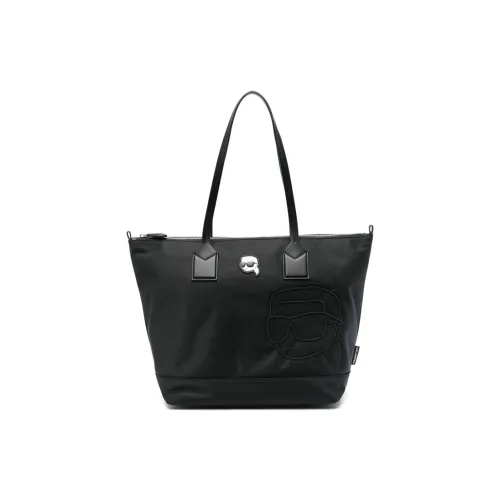 KARL LAGERFELD Нейлоновая сумка-тоут сумка для покупок сумка через плечо большая женская черная