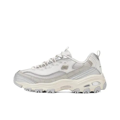 Skechers D'LITES 1,0 Устойчивые к истиранию Низкие Топ Кроссовки с Толстой Подошвой Женские Тауповые