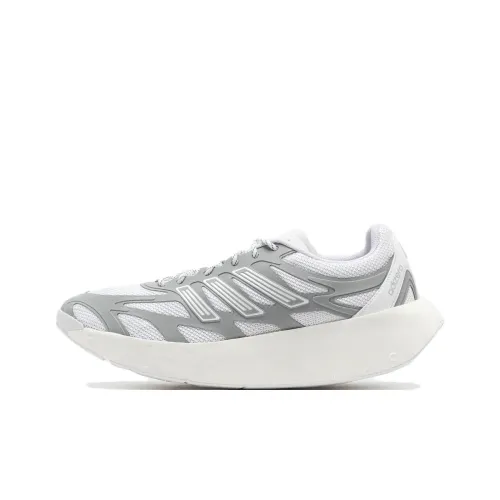 Adidas Adizero Aruku Амортизация и Дышащий Низкий Топ Повседневный Городской Коммутирующий Беговые кроссовки Унисекс Белый Серебряный