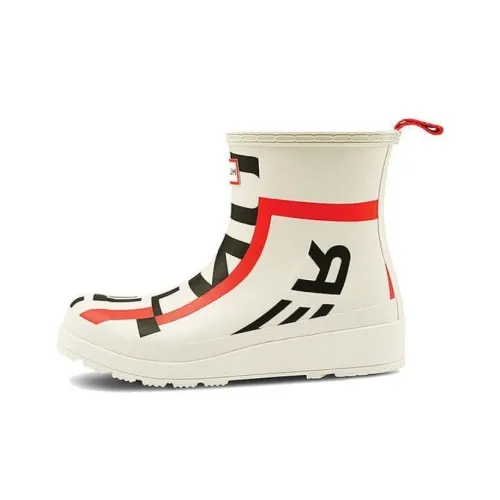 HUNTER Дышащие и Износостойкие Резиновые сапоги Женские Белые