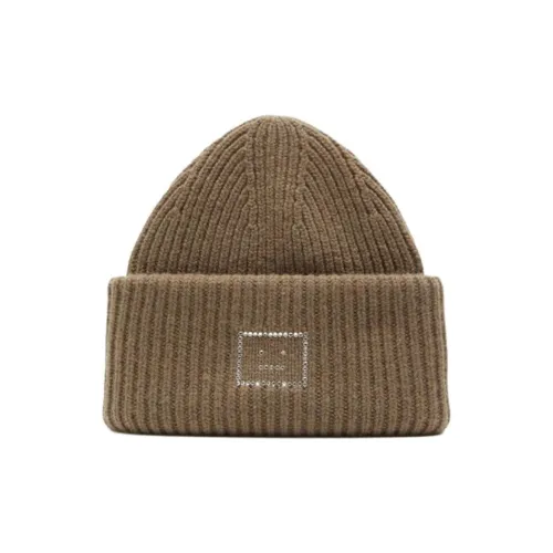 ACNE STUDIOS Шерсть Бини Мужской Хаки Зеленый