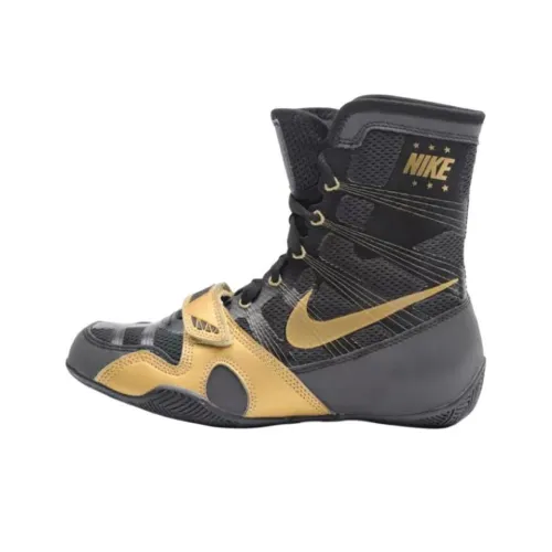 Nike Slip-resistant Abrasion-resistant High Top Training Shoes Men's Black Найк Slip-resistant Abrasion-resistant Высокие кроссовки для тренировок Мужские Черные