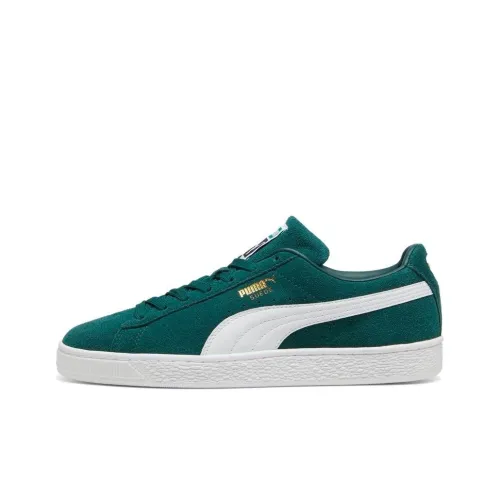 PUMA Suede Classic Износостойкий и Легкий Низкий Топ Кроссовки для скейтбординга Унисекс Зеленый