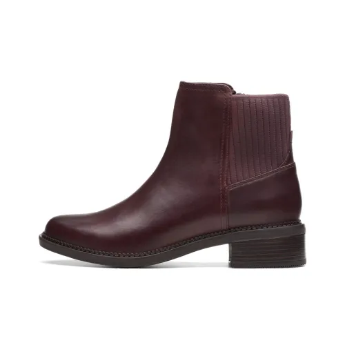 Clarks Челси Темно-красный Женские