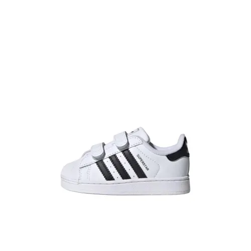 Adidas Originals Superstar 2 Low Топ Детские Скейтбординги Белый черный Infant And Toddler