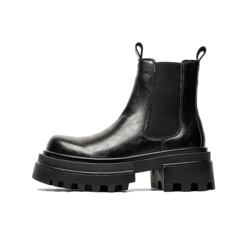 ZUWUDONG Короткий Челси Мужской Черный