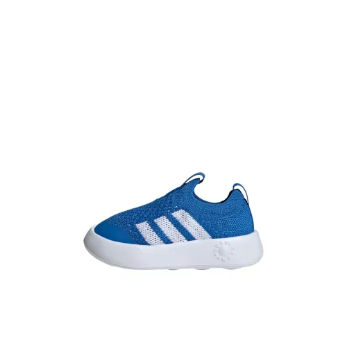 Adidas Slip-resistant Abrasion-resistant Низкий топ Обувь для малышей Синий Белый Infant и Toddler