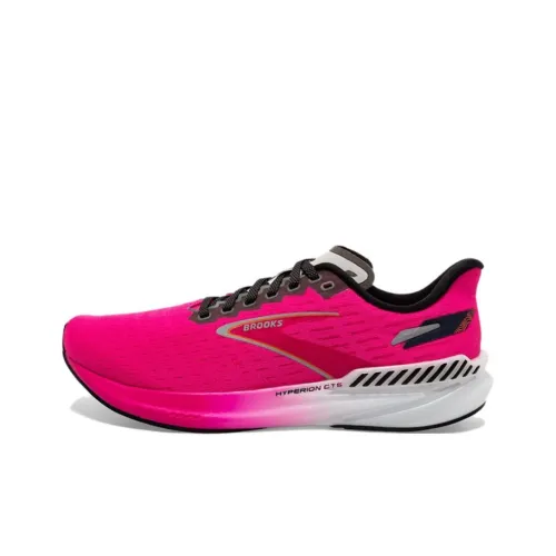 Brooks Hyperion GTS Низ Прочный Устойчивый к истиранию Низкий Топ Тренировочные Беговые кроссовки Женские Розовый