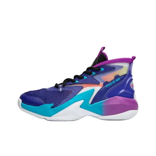 QIAODAN Broken Shadow 2,0 противоскользящие устойчивые к истиранию высокие баскетбольные кроссовки для детей