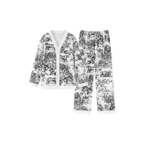 LEZIYUN Пижамный комплект Женские Белые