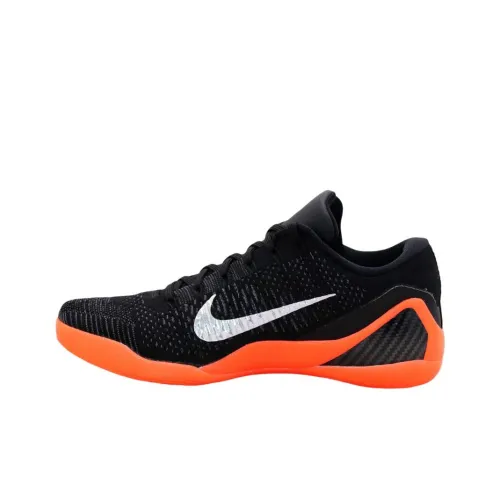 nike Kobe Ix Elite Low ID Амортизация Износостойкий Низкий Топ Баскетбольные Кроссовки Унисекс Черный Оранжевый