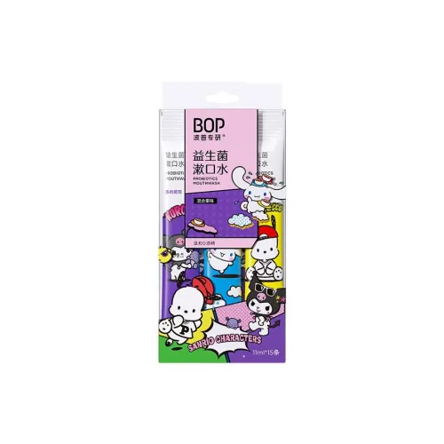 BOP x Sanrio Пробиотики Полоскание рта Освежающий дыхание Чистка 11 мл * 15 Упаковка Коробка
