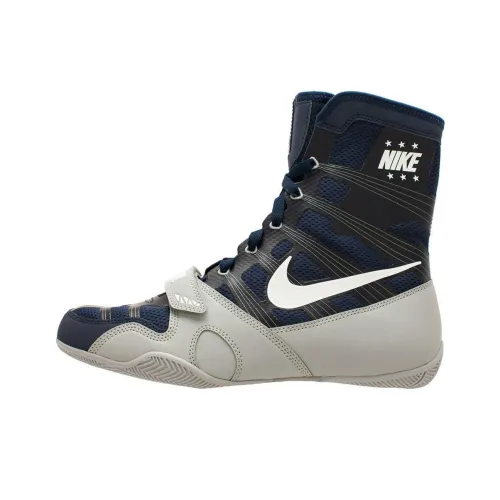 Nike HyperKO Slip-resistant Abrasion-resistant High Top Training Shoes Unisex Blue White Gray Найк HyperKO противоскользящие устойчивые к истиранию высокие кроссовки для тренировок унисекс синий белый серый