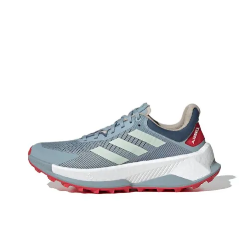 adidas Terrex Soulstride Износостойкий и Легкий Низкий Топ Беговые кроссовки Мужские Серые